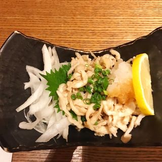 霧島鶏の鶏皮ポン酢(宮崎料理 万作 )