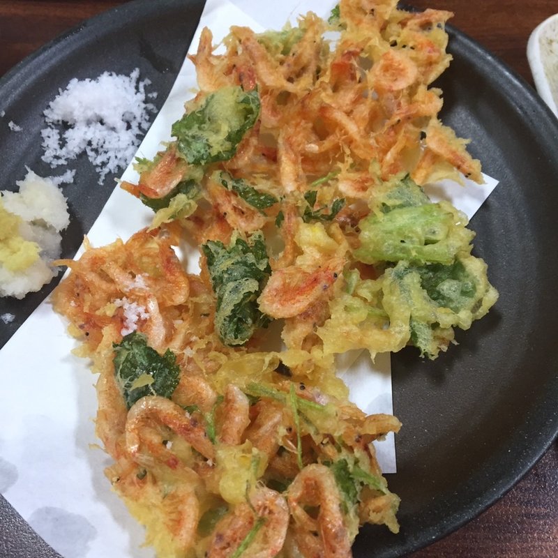 桜海老のかき揚げ(ろばた都)