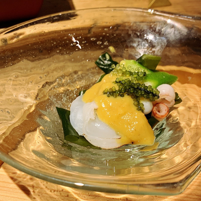 夏蛸と島おくらのぬた(創和堂-sowado-)