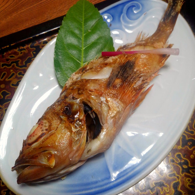 カサゴの塩焼き(男鹿萬盛閣 )