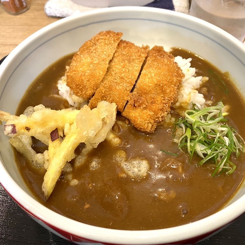祥の和風ヒレカツカレーライス(カレーうどん専科 祥)