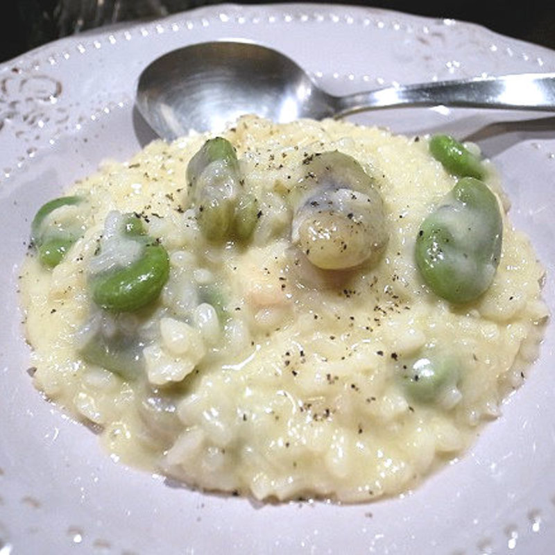 リゾット（空豆と長万部のラクレットチーズ）(エゾットリア （EZOTTORIA）)