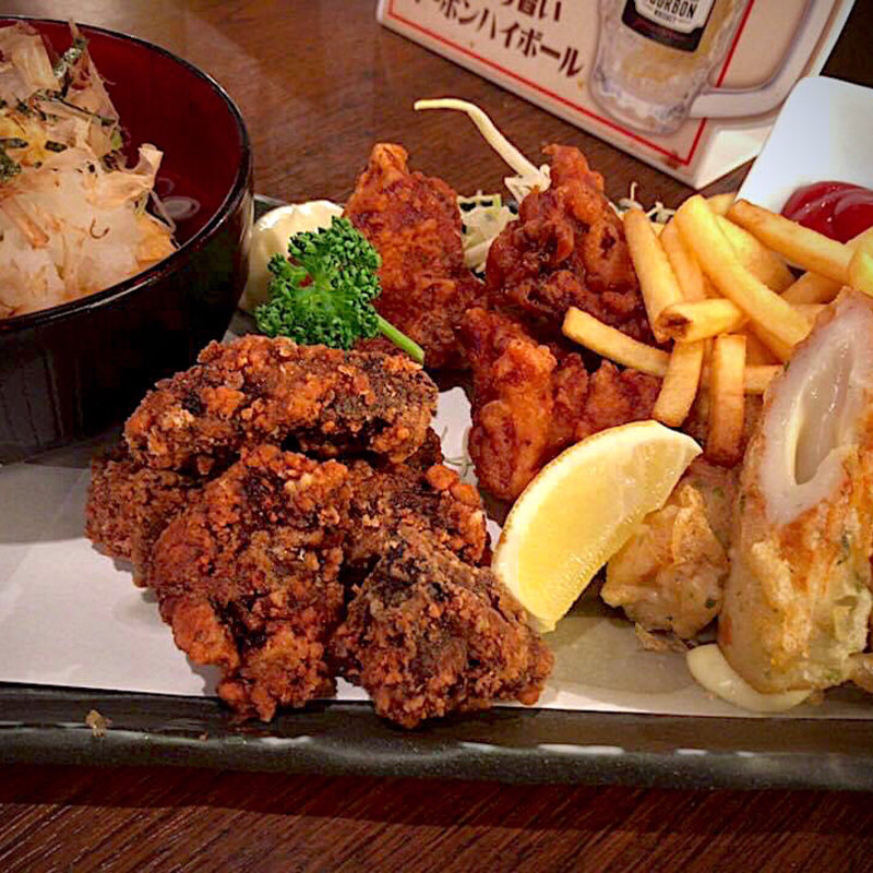 揚げ物五点盛り(天海ハマ市場 仙台東口 )