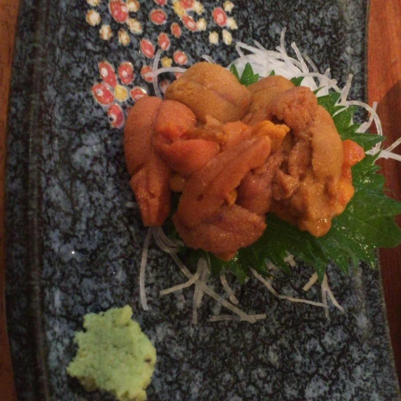 ウニの刺身(山葵)