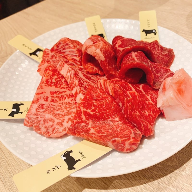 最高級熟成和牛5種盛り合わせ(熟成和牛焼肉エイジング・ビーフ 西日暮里本店)