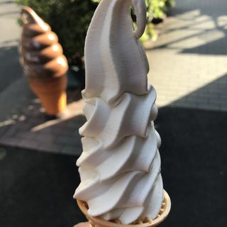 豆乳ソフトクリーム(豆腐料理 双葉 人形町 （ふたば）)