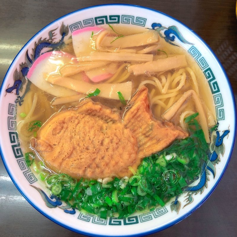 たい焼きラーメン餡じゃない(名代中華そば 山金 岡山店 （やまきん）)
