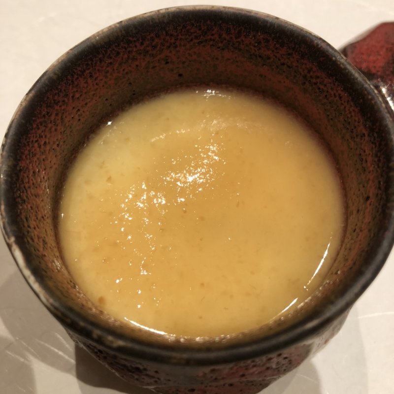 鱧の茶碗蒸　梅餡掛け(鮨 竜介)