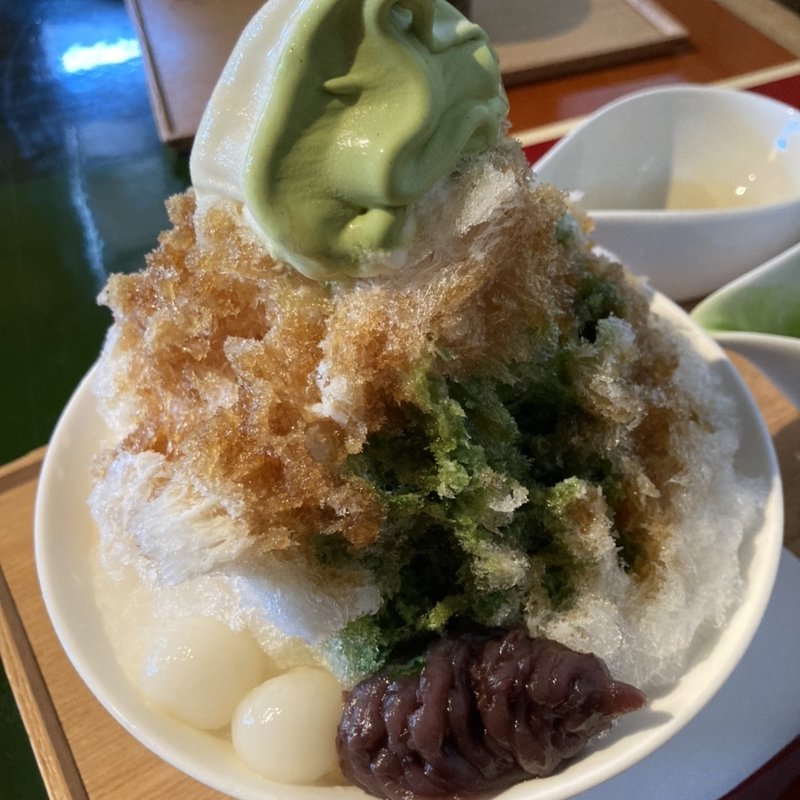 宇治きん氷　抹茶　(中村藤吉　平等院店)