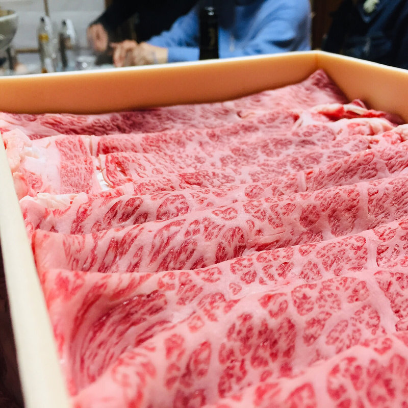 尾崎牛の尾崎式すき焼き(尾崎牧場)