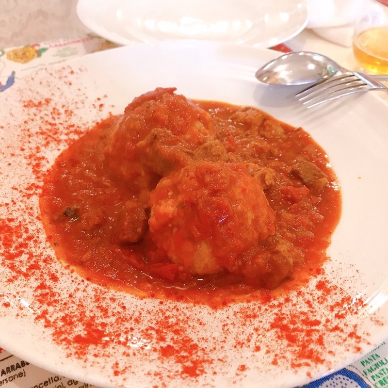 トリエステ風グラッシュソースのパンのニョッキ(アル ムローン)