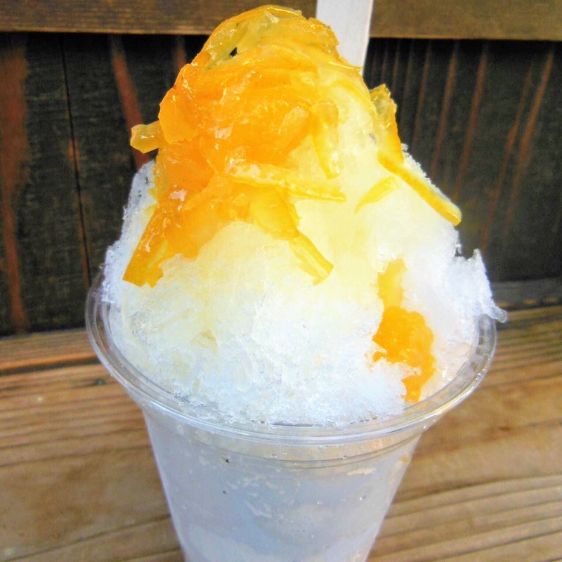 かき氷（福原農園の無農薬甘夏）(あずきや 安堂)