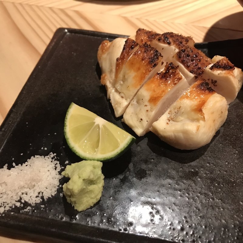 ムネ肉のタタキ(焼鳥 せきや)