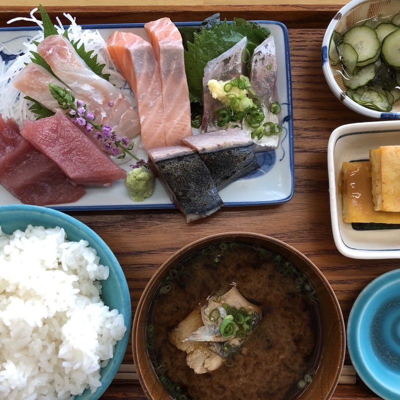 港のお刺身定食(漁港の駅TOTOCO)