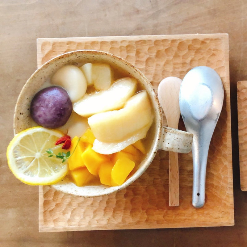 桃とマンゴー　＋　白玉(チアー （cheer）)