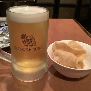 シンハービール(生)(Tha Chang 仙台店（たーちゃん）)
