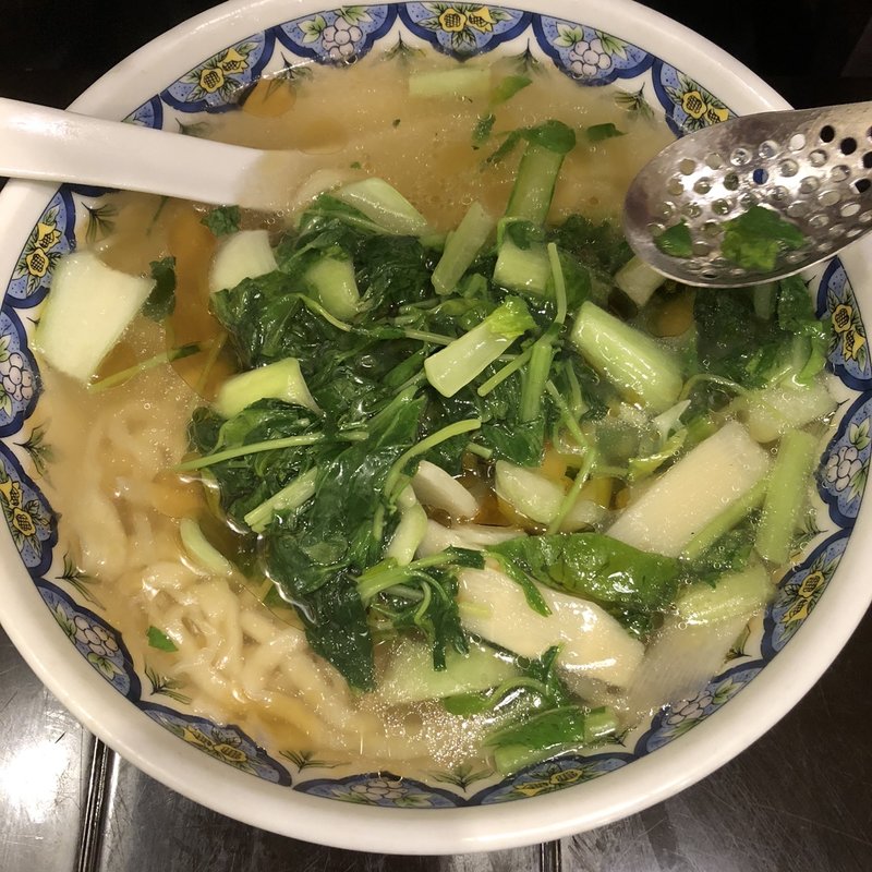 青菜ラーメン(中国ラーメン揚州商人 立川店)