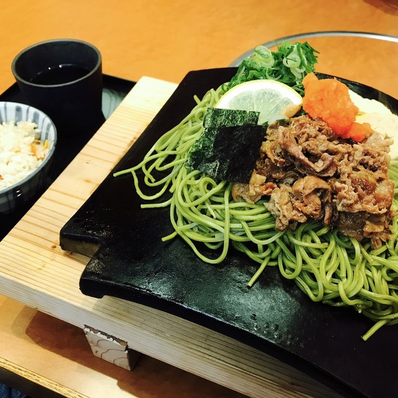 瓦そば(旬味まゆとろ)