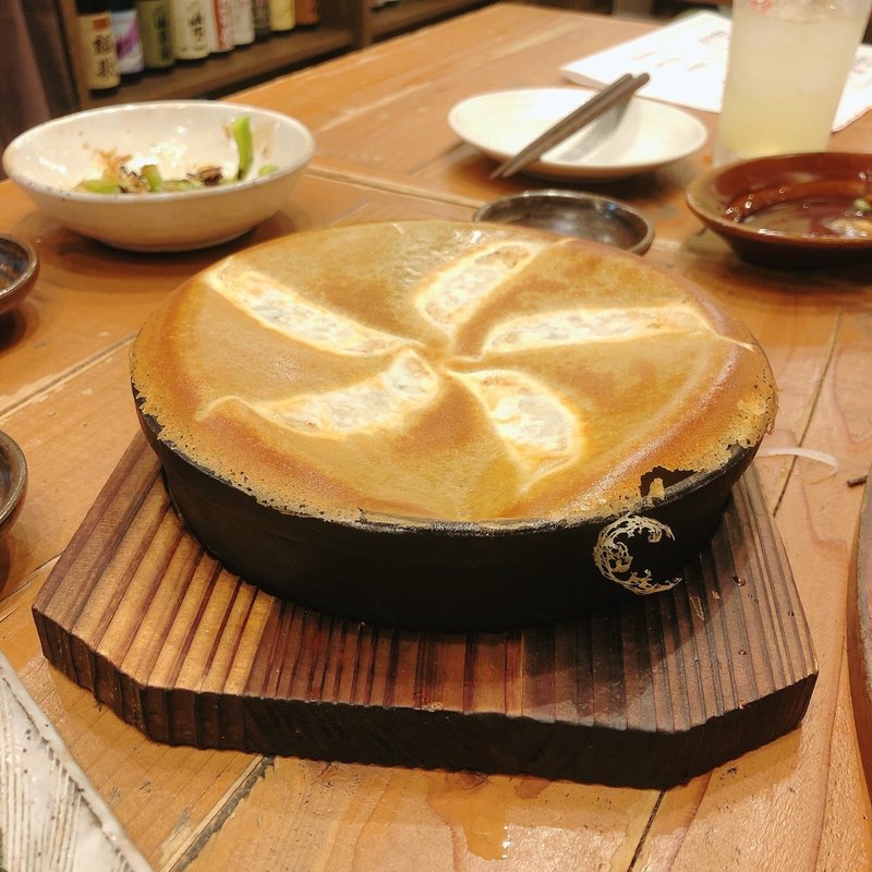 羽根付きパリパリ 地鶏焼餃子(宮崎県日南市 塚田農場 秋葉原中央通り店 )