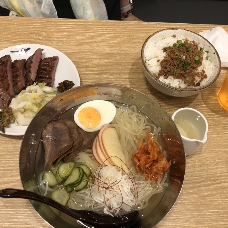 牛タン　冷麺セット(利久　有明ガーデン)