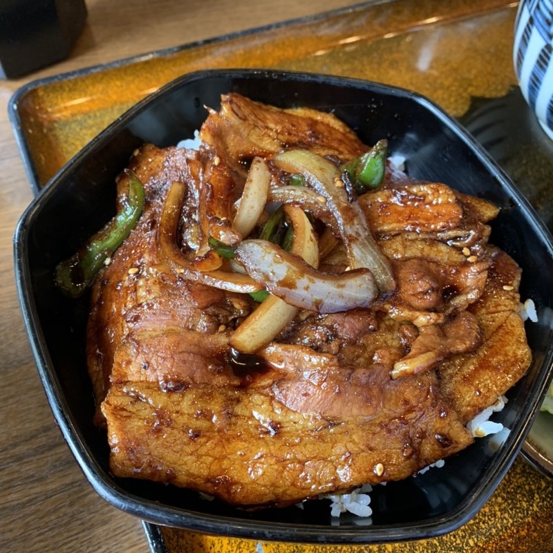 蕎麦、豚丼セット(いなだ屋 たんの店 （いなだや）)