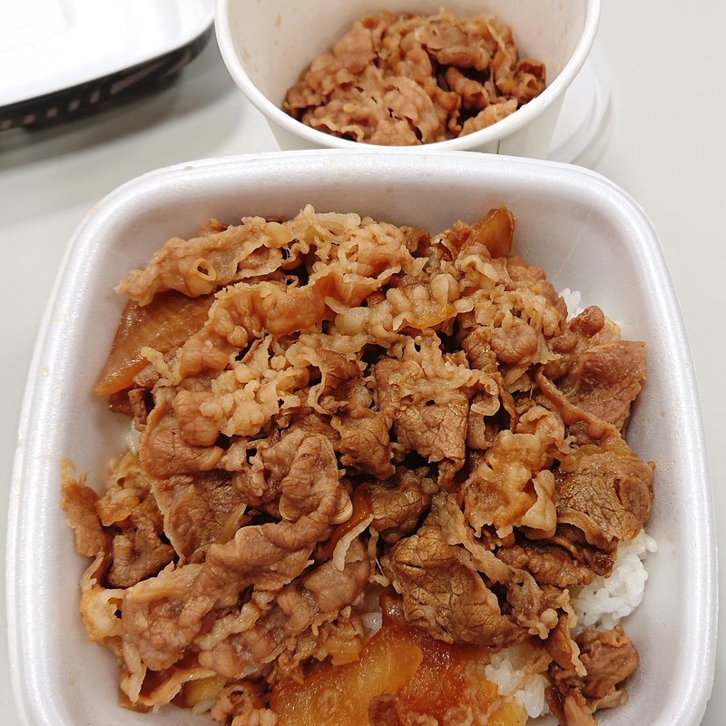 肉だく牛丼(並)(吉野家 八王子南口店)