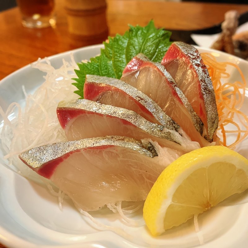 しまあじ刺身(いろは寿司 本店)