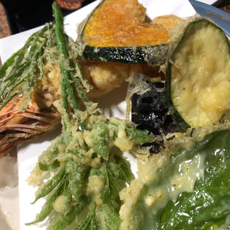 天ぷら盛り合わせ(神代庵 )