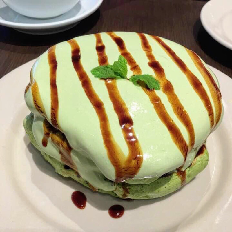 オーガニック抹茶マスカルポーネパンケーキ(Urth Caffé 表参道 （アースカフェ）)