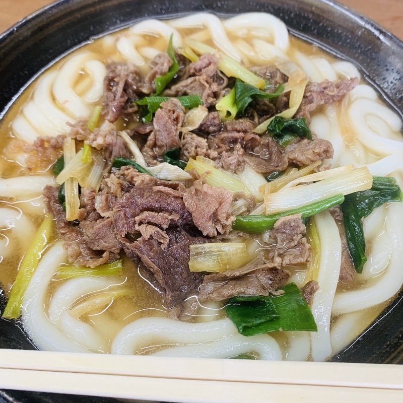 肉うどん(牧のうどん 早良重留店)