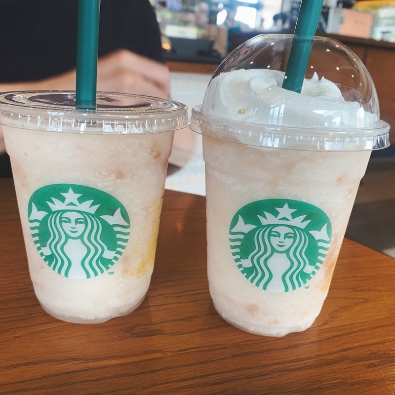 ジューシー ピーチ フラペチーノ(スターバックスコーヒー 福岡次郎丸店)