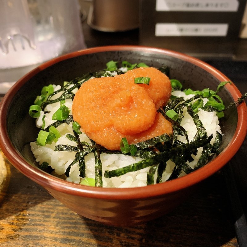 博多かねふくの明太子ご飯(三ツ矢堂製麺 中目黒店 （【旧店名】フジヤマ製麺）)