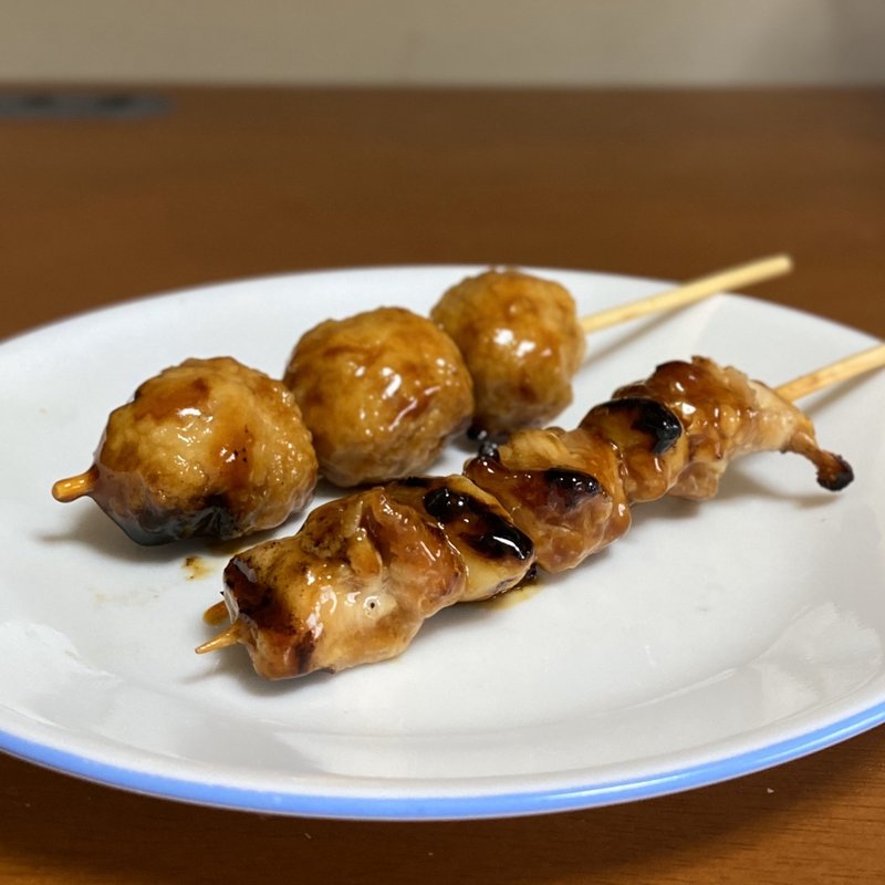 ひなにんにく串、つくね串(日本一 イオンタウン名西店)