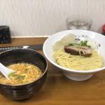 会津地鶏の卵スープつけ麺(ラーメン専科 竹末食堂)