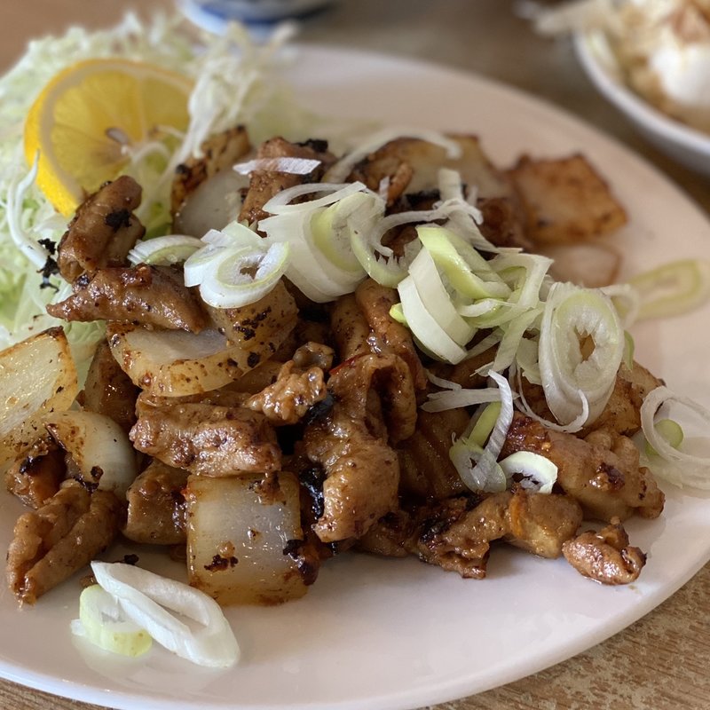 日替定食 ホルモンみそ焼定食(秋山食堂 )