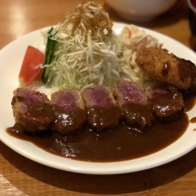 ビフカツ(洋食の藤)