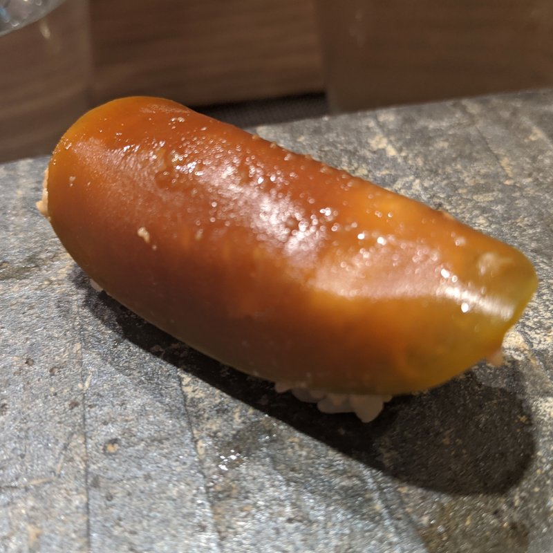 スイカ奈良漬け(鮨と酒 魚伸)