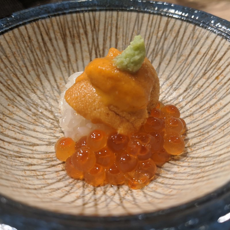 ウニイクラご飯(鮨と酒 魚伸)