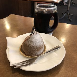 ケーキセット(モンブラン)(欧風菓子エノモト)