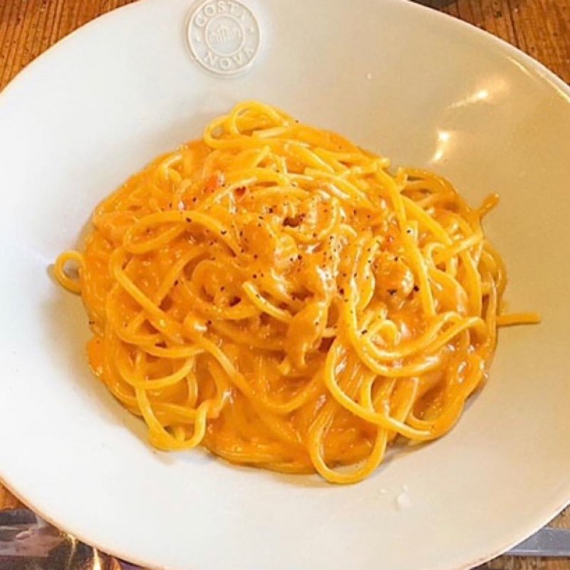 雲丹とたらこのトマトクリームパスタ(ビオディナミ 赤羽店 （BIODYNAMIE）)