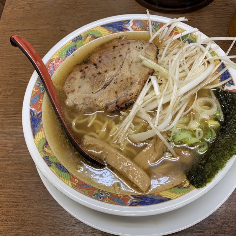 醤油ネギ ライス付き(まぐろラーメン大門)