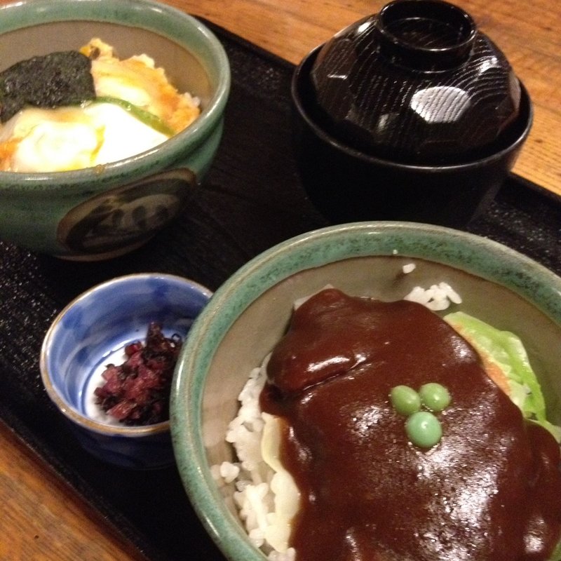 カツ丼、デミカツ丼ハーフ(味司 野村 （のむら）)