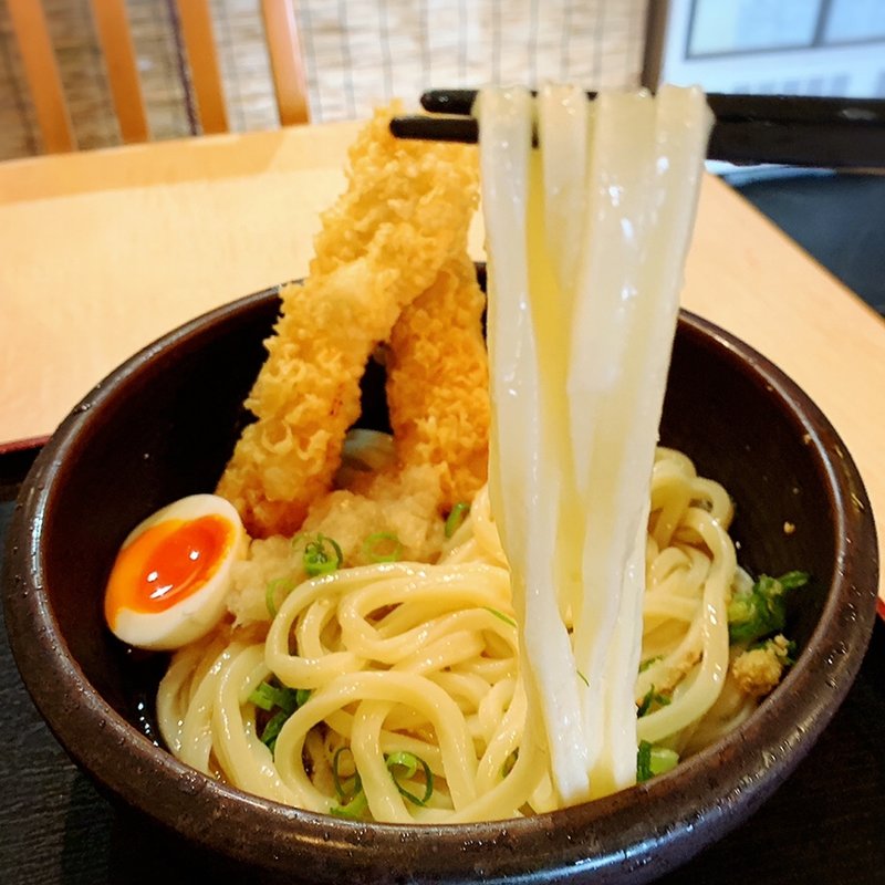 かしわ天ぶっかけ(大盛)(美の庵 )