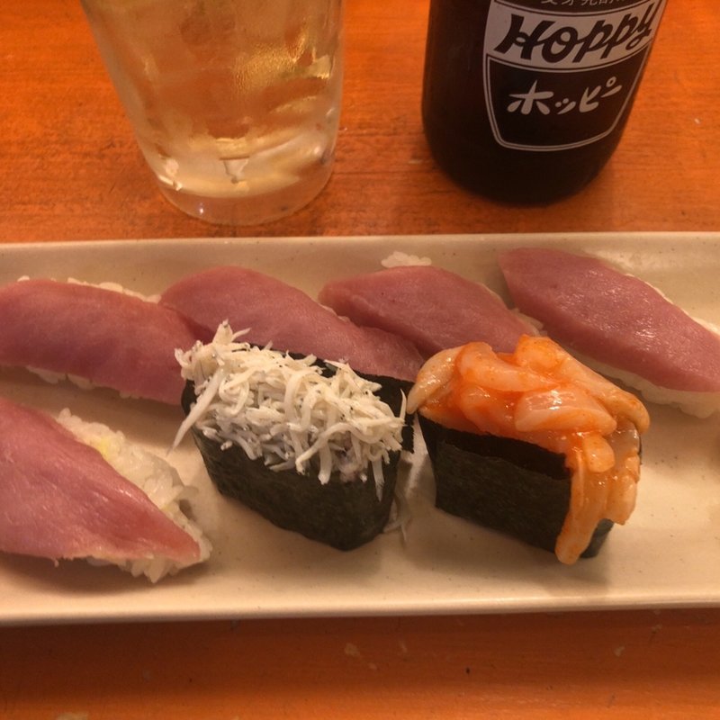 本日の寿司  一貫(名前のない寿司屋)