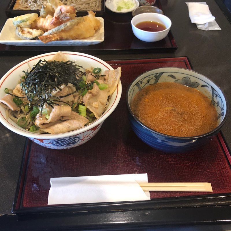 辛豚つけ蕎麦(手打蕎麦 はしば （テウチソバハシバ）)