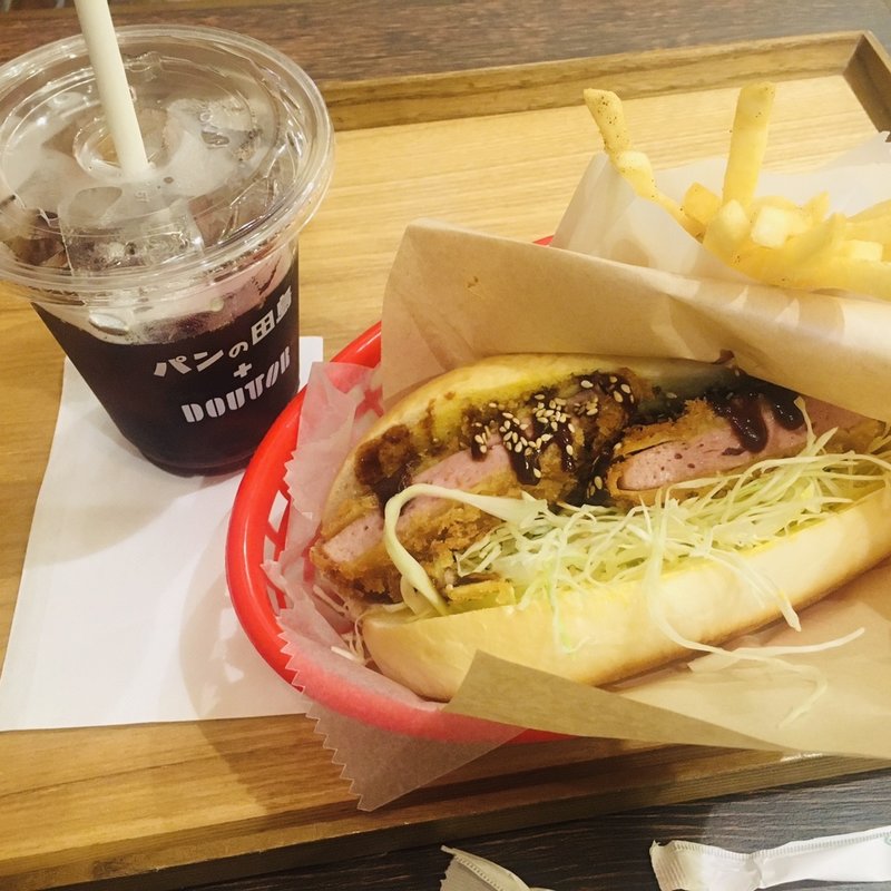 厚切り味噌ハムカツ(パンの田島+ドトール　イオンモールナゴヤドーム前店)