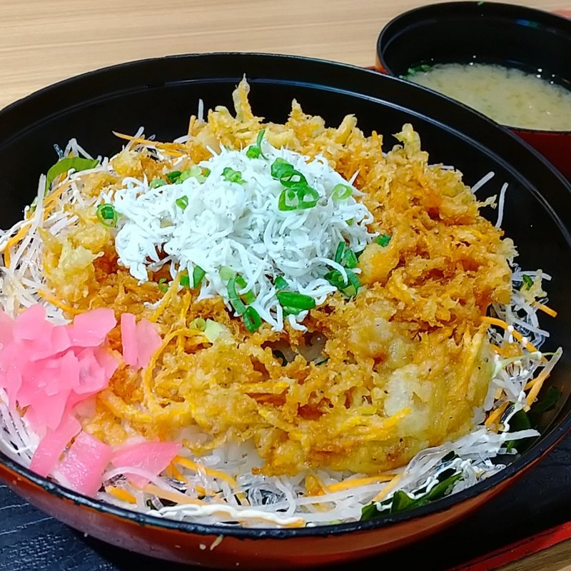しらすかき揚げ丼(しらす問屋とびっちょ ららぽーと富士見店)