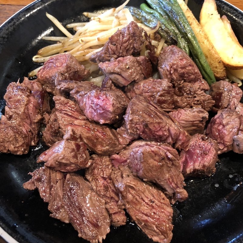 番人ステーキ定食(大)(ステーキ食堂 肉の番人)