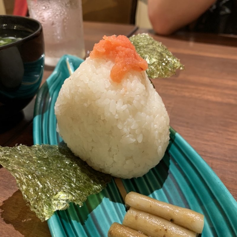 おにぎり　明太子(オキラク酒場　てて)