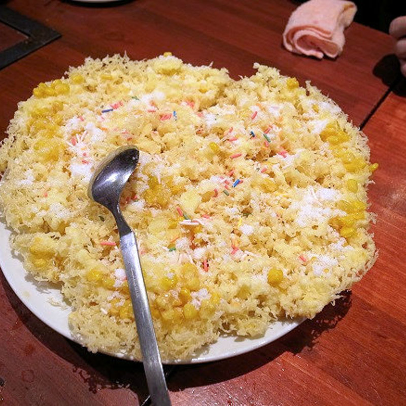 コン粒の甘い揚げ（蜂窝玉米）(小城)